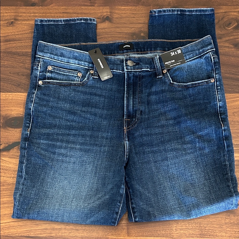 NWT Express Men's Athletic Slim Ultra Hyper Stretch Jeans